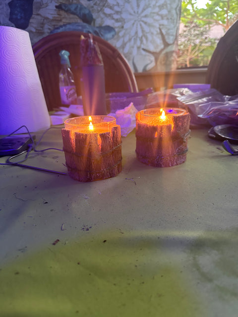 Soy Candle,  bark wrapped