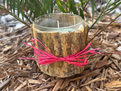 Soy Candle,  bark wrapped
