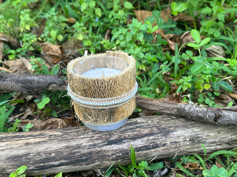 Soy Candle,  bark wrapped